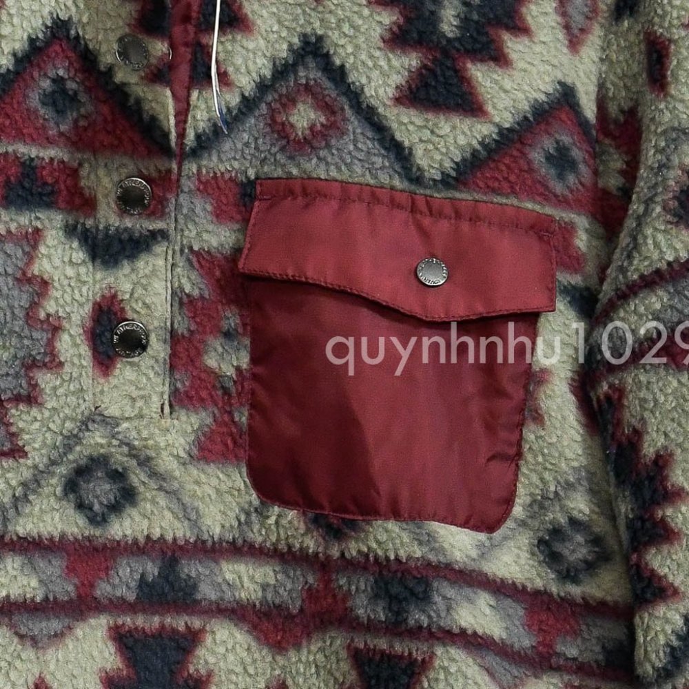 NWT weatherproof Vintage Ladies’ Printed Fleece Pullover  gray size LArge - Picture 3 of 5